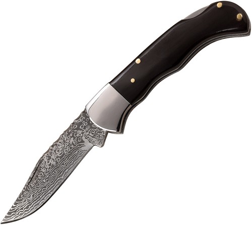 Elk Ridge Lockback Pocket Knife Black Pakkawood - ER956WB 