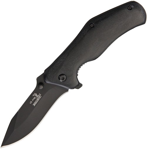 Elk Ridge Ballistic Linerlock Pocket Knife Black A/O - ERA013BK 