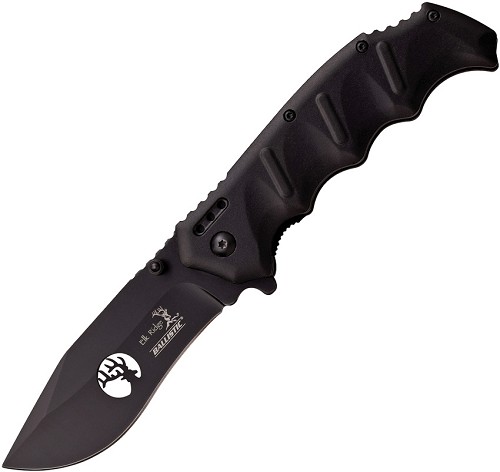 Elk Ridge Ballistic Linerlock Pocket Knife A/O Black - ERA158BK 