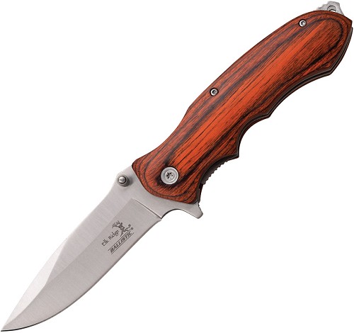 Elk Ridge Ballistic Linerlock Pocket Knife A/O Satin - ERA160SW 