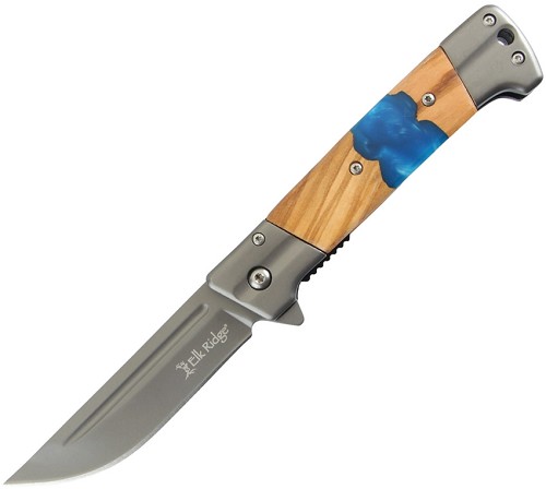 Elk Ridge Spring Assisted Folder Linerlock Pocket Knife - ERA2019BL 