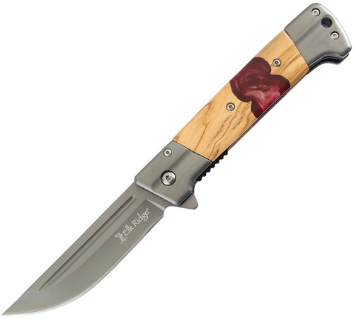 Elk Ridge Spring Assisted Folder Linerlock Pocket Knife - ERA2019RD 