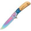 Elk Ridge Spring Assisted Folder Linerlock Pocket Knife - ERA2022BL 