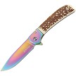 Elk Ridge Spring Assisted Folder Linerlock Pocket Knife - ERA2022RB 