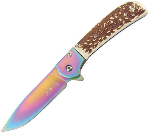 Elk Ridge Spring Assisted Folder Linerlock Pocket Knife - ERA2022RB 