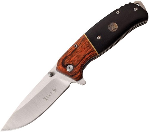 Elk Ridge Linerlock Pocket Knife Spring Assisted Black - ERA950BK 