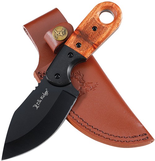 Elk Ridge Fixed Blade Knife Black - ERFIX113BK 