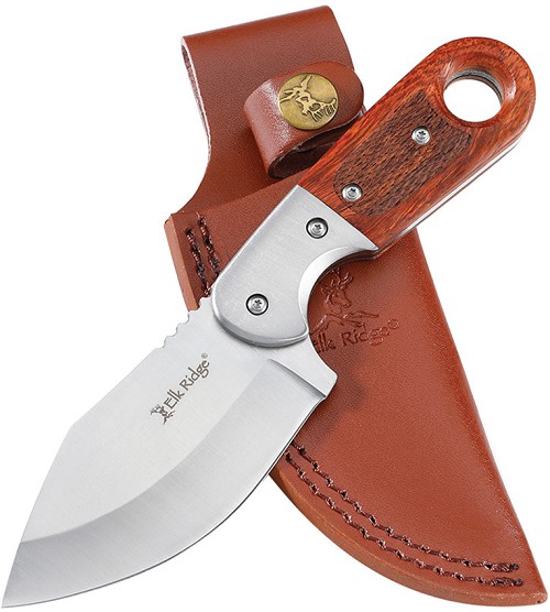 Elk Ridge Fixed Blade Knife Satin - ERFIX113SL 