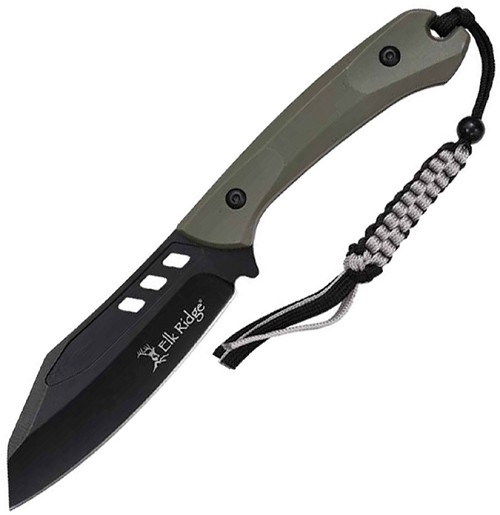 Elk Ridge Fixed Blade Knife - ERFIX121GN 