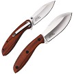 Elk Ridge Fixed Blade Skinner & Linerlock Pocket Knife Combo Brown - ERSET111BN 