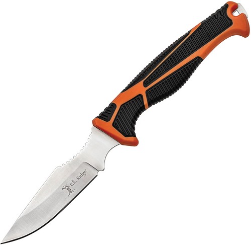 Elk Ridge Fixed Blade Knife Orange - ERTKFIX003 