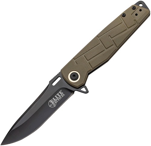 Elite Tactical Linerlock Pocket Knife Tan - ETA001TN 