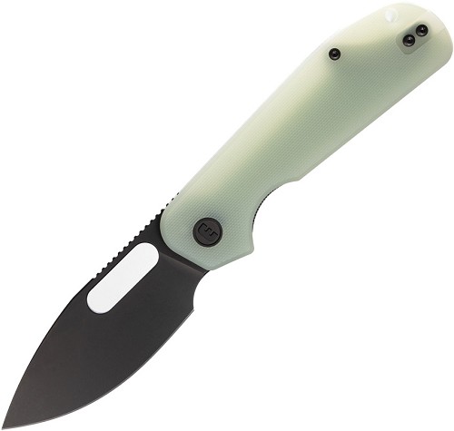 EUT016 Eutektik EFD Linerlock Pocket Knife Blackwash Jade G10 
