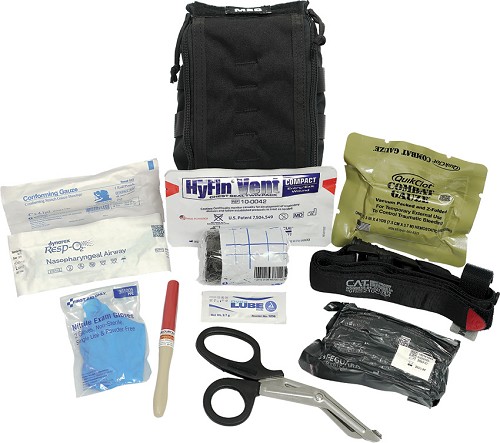 Elite First Aid Patrol Trauma Kit Pro Black - FA144BPRO 