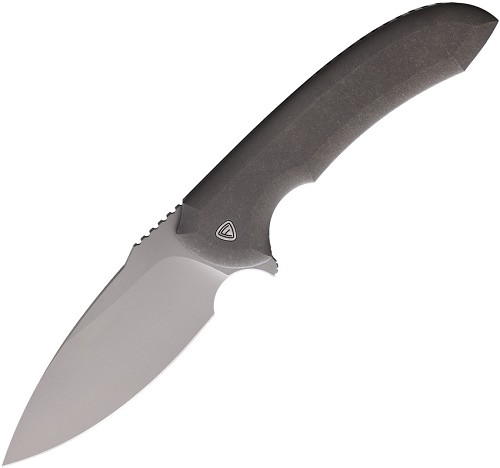 Ferrum Forge Knife Works Allurus Framelock Pocket Knife Stonewash - FF011SW 
