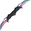 Falcon Bat Dual Linerlock Pocket Knife Spring Assisted Opening Spectrum - FLNFD1097RB 