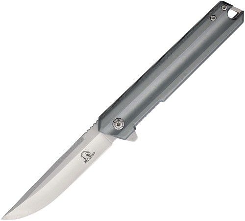 Falcon Linerlock Pocket Knife Spring Assisted Opening Gray - FLNKS2110GY 