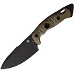 Fobos Knives Alaris Fixed Blade Knife Green/Orange - FOB041 