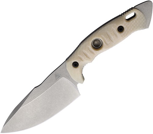 Fobos Knives Alaris Fixed Blade Knife Ivory/Black - FOB044 