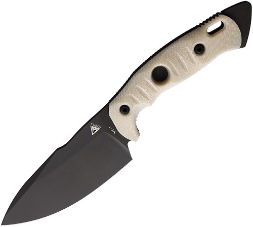 Fobos Knives Alaris Fixed Blade Knife Ivory/Black - FOB045 