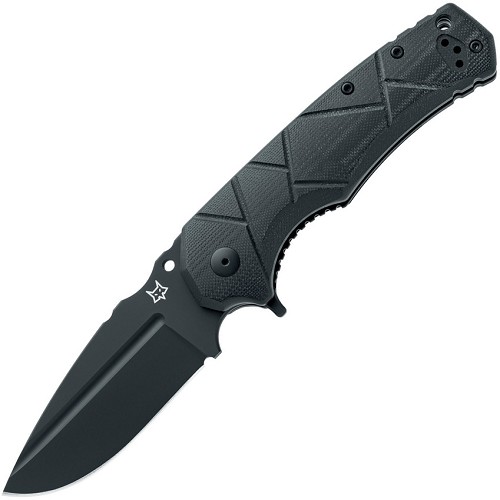Fox URO Linerlock Pocket Knife Black G10 - FOX557B 