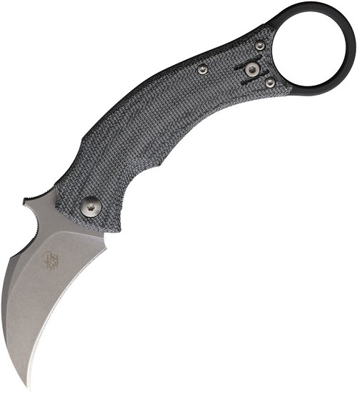 Fox Bastinelli BlackBird Karambit Fixed Blade Knife - FOX591MB 