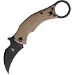 Fox Bastinelli BlackBird Karambit Fixed Blade Knife - FOX591MN 
