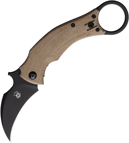 Fox Bastinelli BlackBird Karambit Fixed Blade Knife - FOX591MN 