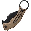 FOX591MN Fox Bastinelli BlackBird Karambit Fixed Blade Knife 