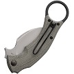FOX591MOD Fox Bastinelli BlackBird Karambit Fixed Blade Knife 