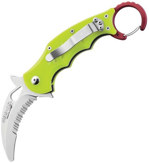 Fox Rescue Kerambit Linerlock Pocket Knife - FOX599RSY 