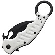 FOX599W Fox Karambit Fixed Blade Knife White G10 