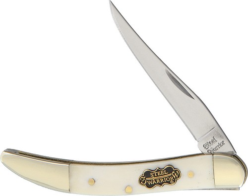 Frost Cutlery Steel Warrior Toothpick Pocket Knife White - FSW109WSB 