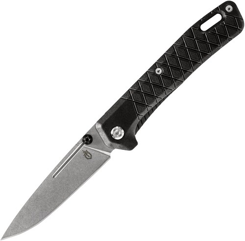 Gerber Zilch Blister Linerlock Pocket Knife Drop Point Black Stonewash - G1071255 