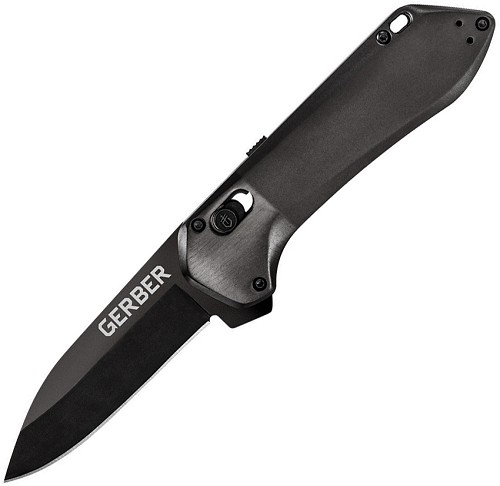 Gerber Highbrow Pivot Lock Pocket Knife Spring Assisted Black - G1640 