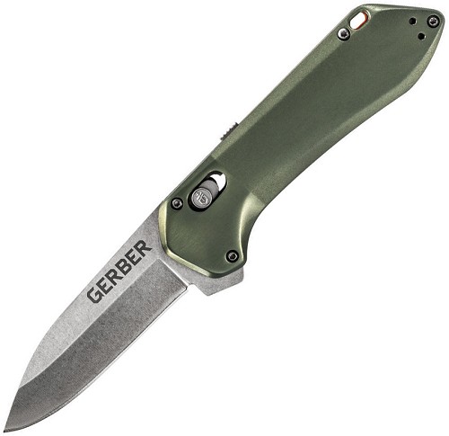 Gerber Highbrow Pivot Lock Pocket Knife Spring Assisted Green - G1642 
