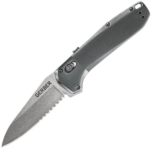 Gerber Highbrow Pivot Lock Pocket Knife Spring Assisted Gray - G30001638 