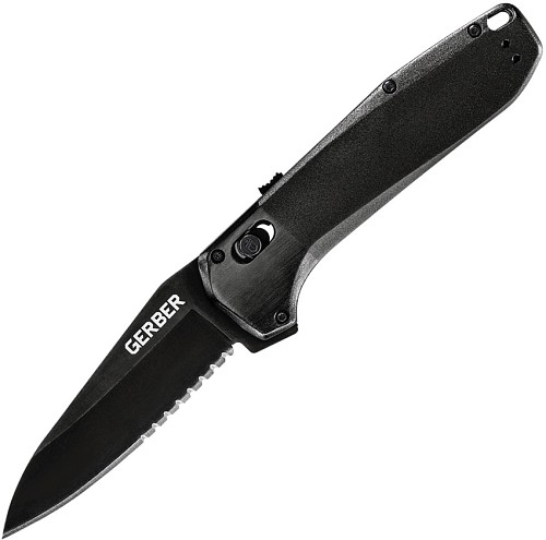 Gerber Highbrow Pivot Lock Pocket Knife Spring Assisted Onyx - G3675 