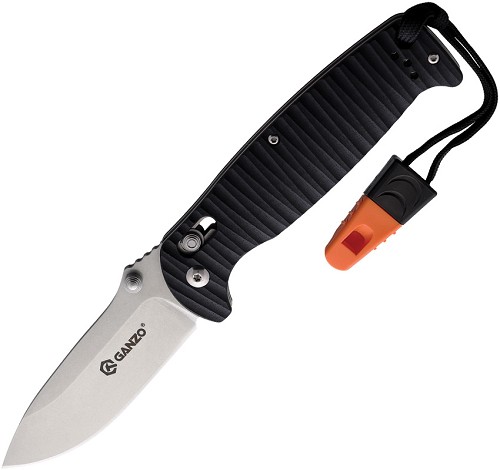 Ganzo G7412 G-Lock Pocket Knife Black - GAG7412BKWS 