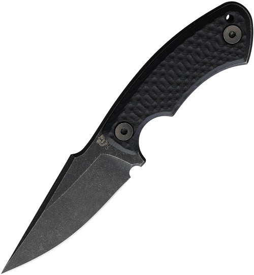 Gahagan Customs Alviss Fixed Blade Knife Black - GCKALVSHBK 
