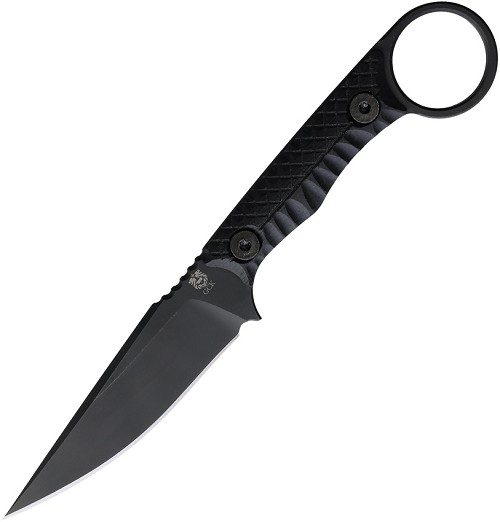 Gahagan Customs Guardian Fixed Blade Knife Black - GCKGRDBK 