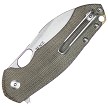 GiantMouse ACE Biblio XL Linerlock Pocket Knife Green Micarta - GM11811 