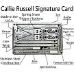 GRICARD013 Grim Workshop Callie Russell Survival Card 