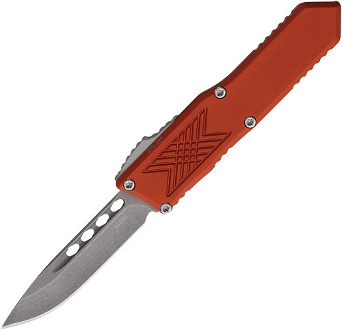 Guardian Tactical Automatic Pocket Knife GTX025 OTF Drop Point Orange - GT124511BO 