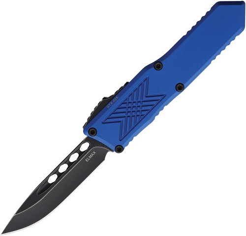 Guardian Tactical Automatic Pocket Knife GTX025 OTF SW Blue Drop Point - GT124611BL 