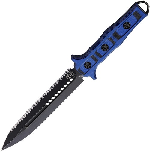 Heretic Knives Nephilim Fixed Blade Knife Blue/Black - H0038CBLUBLK 