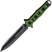 Heretic Knives Nephilim Fixed Blade Knife Green/Black - H0038CGRNBLK 