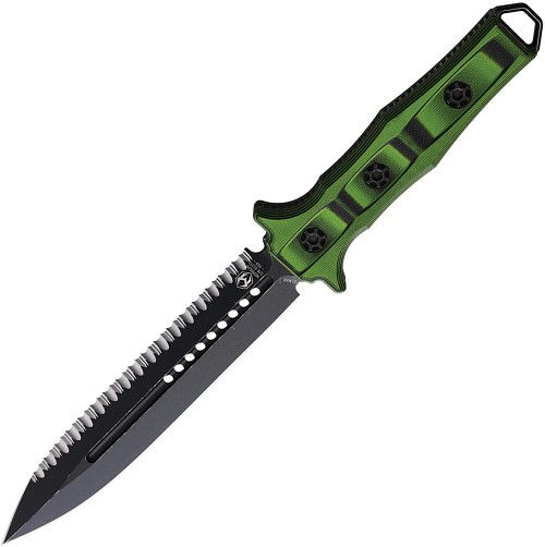 Heretic Knives Nephilim Fixed Blade Knife Green/Black - H0038CGRNBLK 