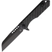 Heretic Jinn Button Lock Pocket Knife Glow in the Dark Carbon Fiber - H2136AGLOCF 