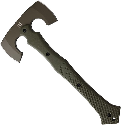 Halfbreed Blades Compact Battle Axe OD Green - HBBCBA01ODG 